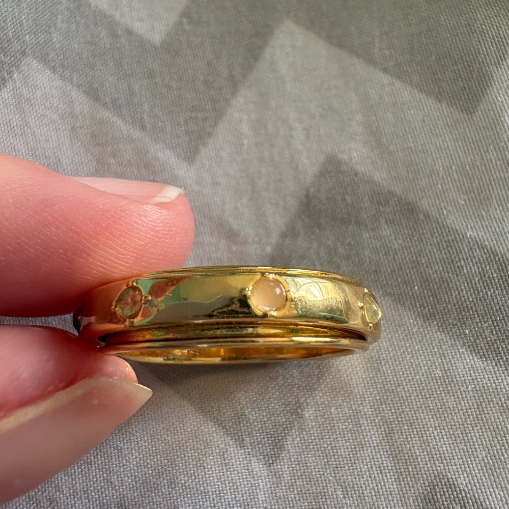 Pura Vida Gold Fidget Ring Size 9